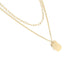 MNSS27 STAINLESS STEEL MULTI CHAIN NECKLACE WITH DOG TAG AAB CO..