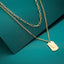 MNSS27 STAINLESS STEEL MULTI CHAIN NECKLACE WITH DOG TAG AAB CO..