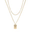 MNSS27 STAINLESS STEEL MULTI CHAIN NECKLACE WITH DOG TAG AAB CO..