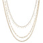 MNSS28 STAINLESS STEEL MULTI CHAIN NECKLACE