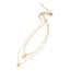MNSS29 STAINLESS STEEL MULTI CHAIN NECKLACE WITH HEART AAB CO..