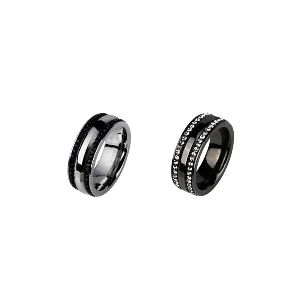 RSS535  STAINLESS STEEL RING WITH FOIL STONE AAB CO..