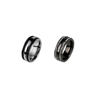 RSS535  STAINLESS STEEL RING WITH FOIL STONE AAB CO..