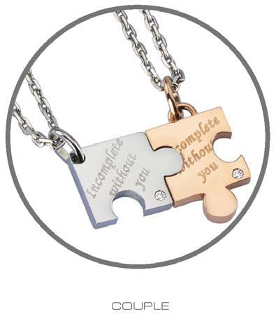 GPSD131 STAINLESS STEEL PENDANTIncomplete without you AAB CO..