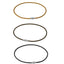 NSS363  STAINLESS STEEL LEATHER NECKLACE
