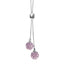 NSS108 STAINLESS STEEL NECKLACE WITH FOIL STONE