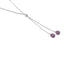 NSS108 STAINLESS STEEL NECKLACE WITH FOIL STONE AAB CO..