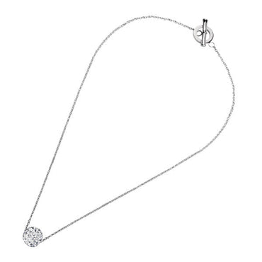NSS152  STAINLESS STEEL NECKLACE WITH FOIL STONE AAB CO..