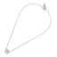 NSS152  STAINLESS STEEL NECKLACE WITH FOIL STONE
