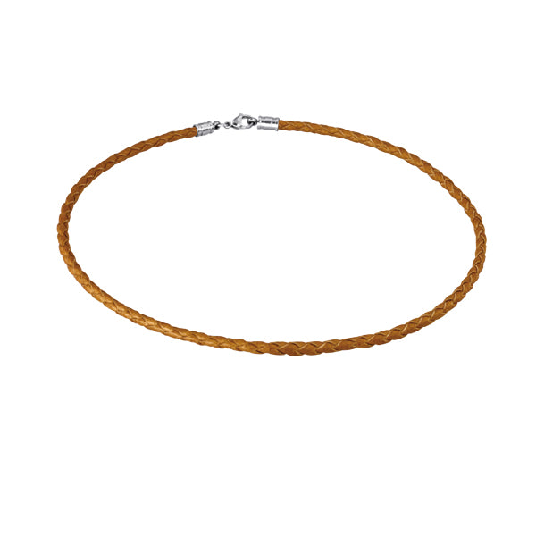 NSS365 STAINLESS STEEL LEATHER NECKLACE