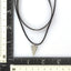 NSS523 STAINLESS STEEL LEATHER NECKLACE