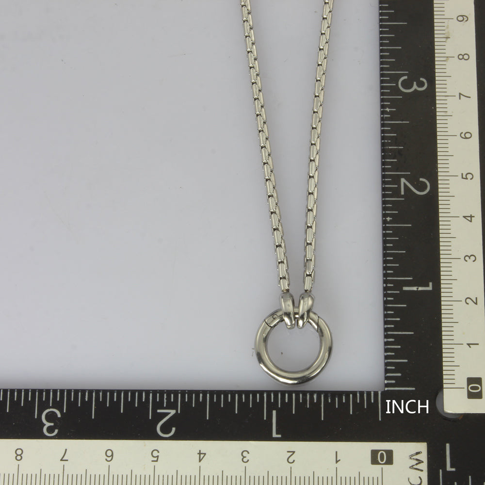 NSS702 STAINLESS STEEL NECKLACE  WITH RING