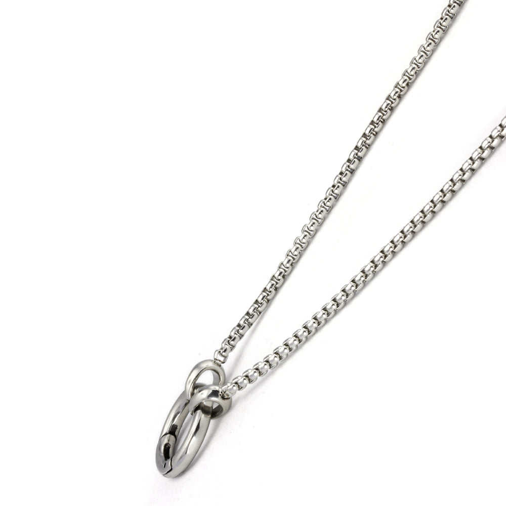 NSS703 STAINLESS STEEL  NECKLACE  WITH RING AAB CO..