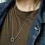 NSS703 STAINLESS STEEL  NECKLACE  WITH RING
