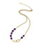 NSS780 STAINLESS STEEL NECKLACE WITH NATURAL STONE