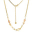 NSS780 STAINLESS STEEL NECKLACE WITH NATURAL STONE AAB CO..