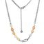 NSS780 STAINLESS STEEL NECKLACE WITH NATURAL STONE AAB CO..