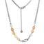 NSS780 STAINLESS STEEL NECKLACE WITH NATURAL STONE AAB CO..