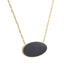 NSS782 STAINLESS STEEL NECKLACE WITH EPOXY AAB CO..