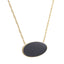 NSS782 STAINLESS STEEL NECKLACE WITH EPOXY