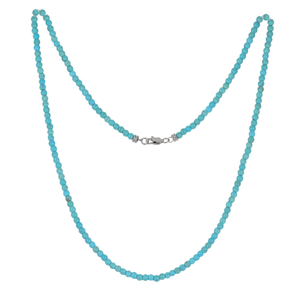 NSS788 STAINLESS STEEL NECKLACE WITH STONE AAB CO..