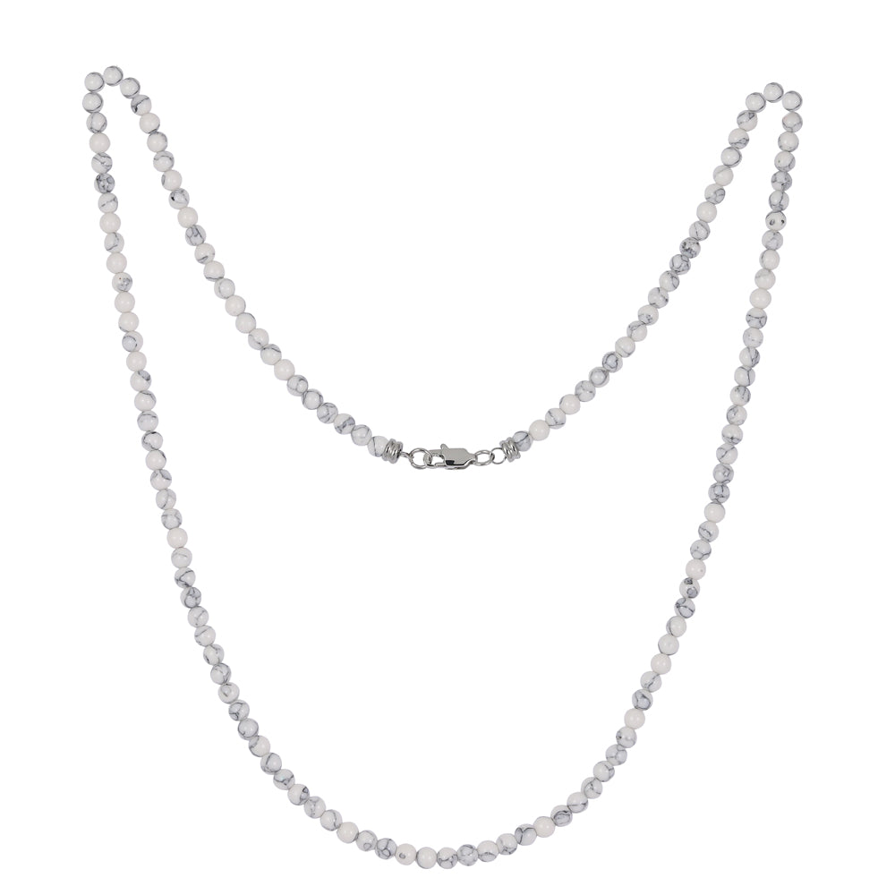 NSS788 STAINLESS STEEL NECKLACE WITH STONE