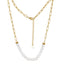NSS796 STAINLESS STEEL NECKLACE WITH SHELL PEARL AAB CO..