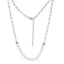 NSS796 STAINLESS STEEL NECKLACE WITH SHELL PEARL AAB CO..