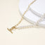 NSS797 STAINLESS STEEL NECKLACE WITH SHELL PEARL AAB CO..
