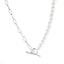 NSS797 STAINLESS STEEL NECKLACE WITH SHELL PEARL AAB CO..