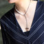 NSS797 STAINLESS STEEL NECKLACE WITH SHELL PEARL AAB CO..