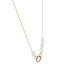 NSS799 STAINLESS STEEL NECKLACE WITH PEARL AAB CO..