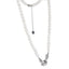 NSS802 STAINLESS STEEL NECKLACE WITH SHELL PEARL AAB CO..