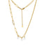 NSS803 STAINLESS STEEL NECKLACE WITH PEARL