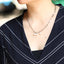 NSS803 STAINLESS STEEL NECKLACE WITH PEARL AAB CO..