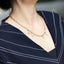 NSS804 STAINLESS STEEL NECKLACE WITH PEARL AAB CO..