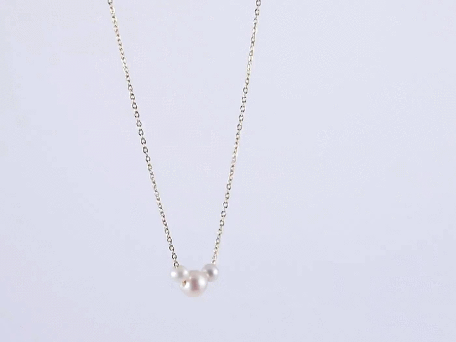 NSS805 STAINLESS STEEL NECKLACE WITH PEARL AAB CO..