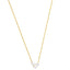 NSS805 STAINLESS STEEL NECKLACE WITH PEARL AAB CO..