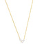 NSS805 STAINLESS STEEL NECKLACE WITH PEARL AAB CO..