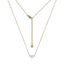 NSS805 STAINLESS STEEL NECKLACE WITH PEARL