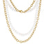 NSS862 STAINLESS STEEL NECKLACE WITH SHELL PEARL AAB CO..