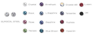 P12-5T2 JEWELLED  BALL - 5mm THREAD-big AAB CO..