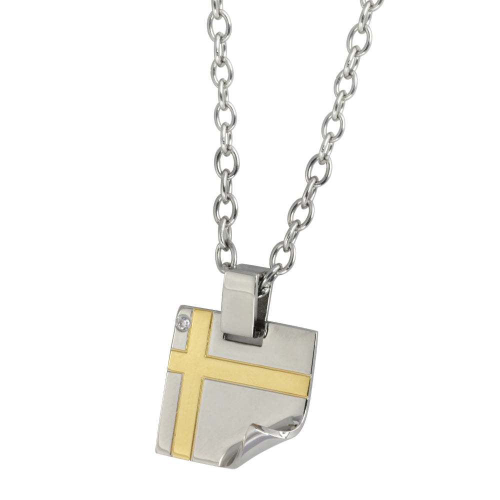 PSF03 STAINLESS STEEL PENDANT PVD CZ