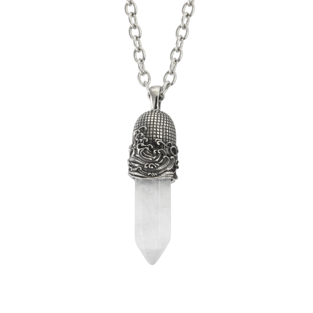 PSS1098 STAINLESS STEEL PENDANT WITH NATURAL STONE AAB CO..