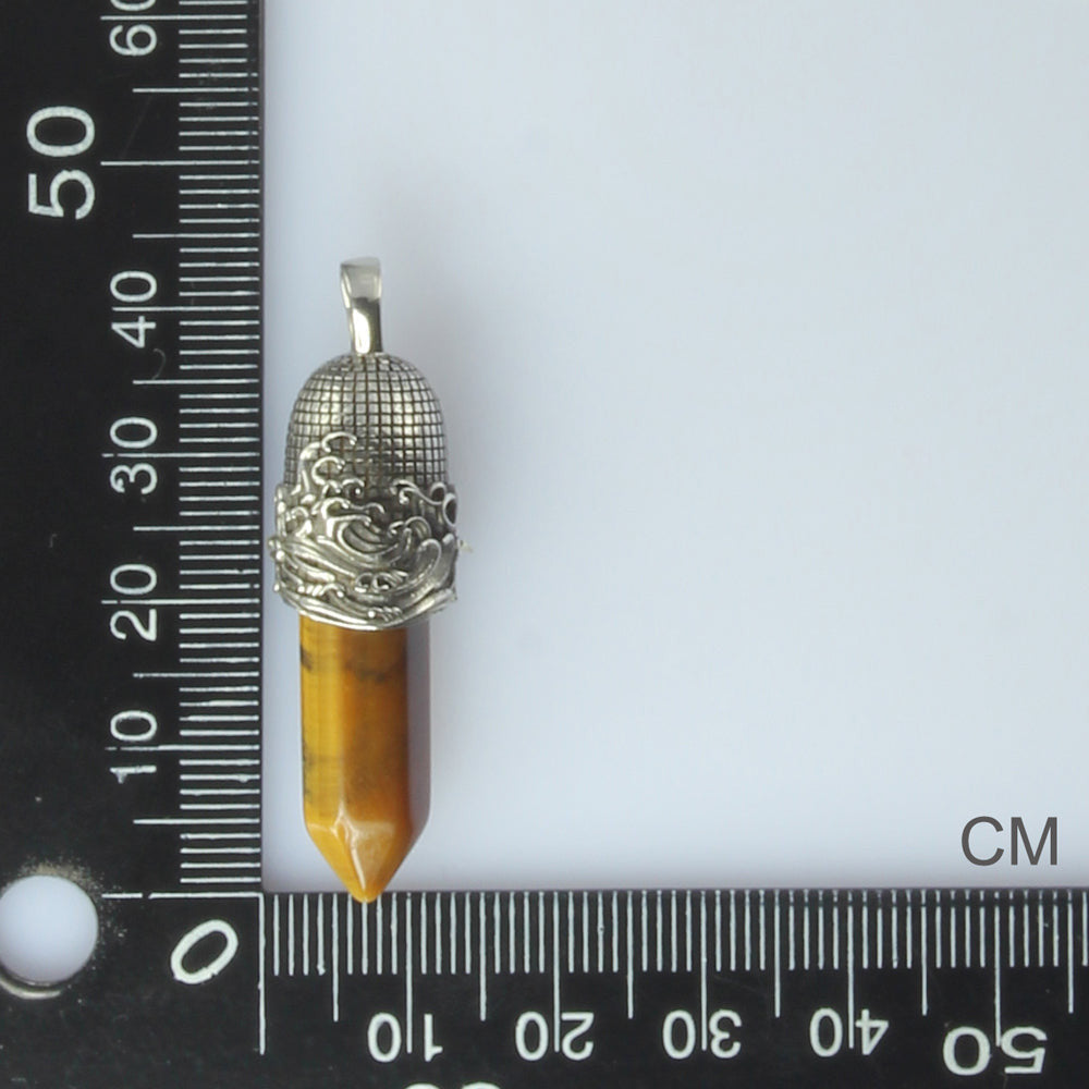 PSS1098 STAINLESS STEEL PENDANT WITH NATURAL STONE AAB CO..