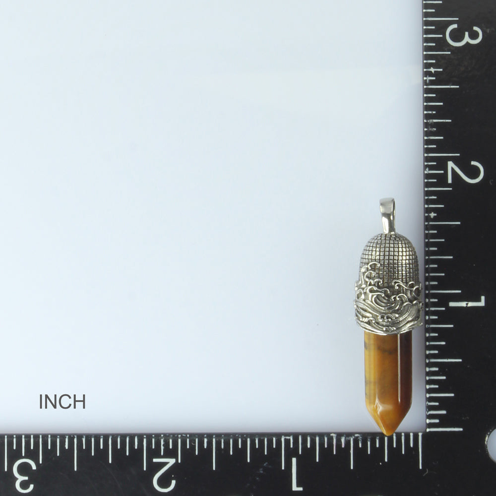 PSS1098 STAINLESS STEEL PENDANT WITH NATURAL STONE AAB CO..