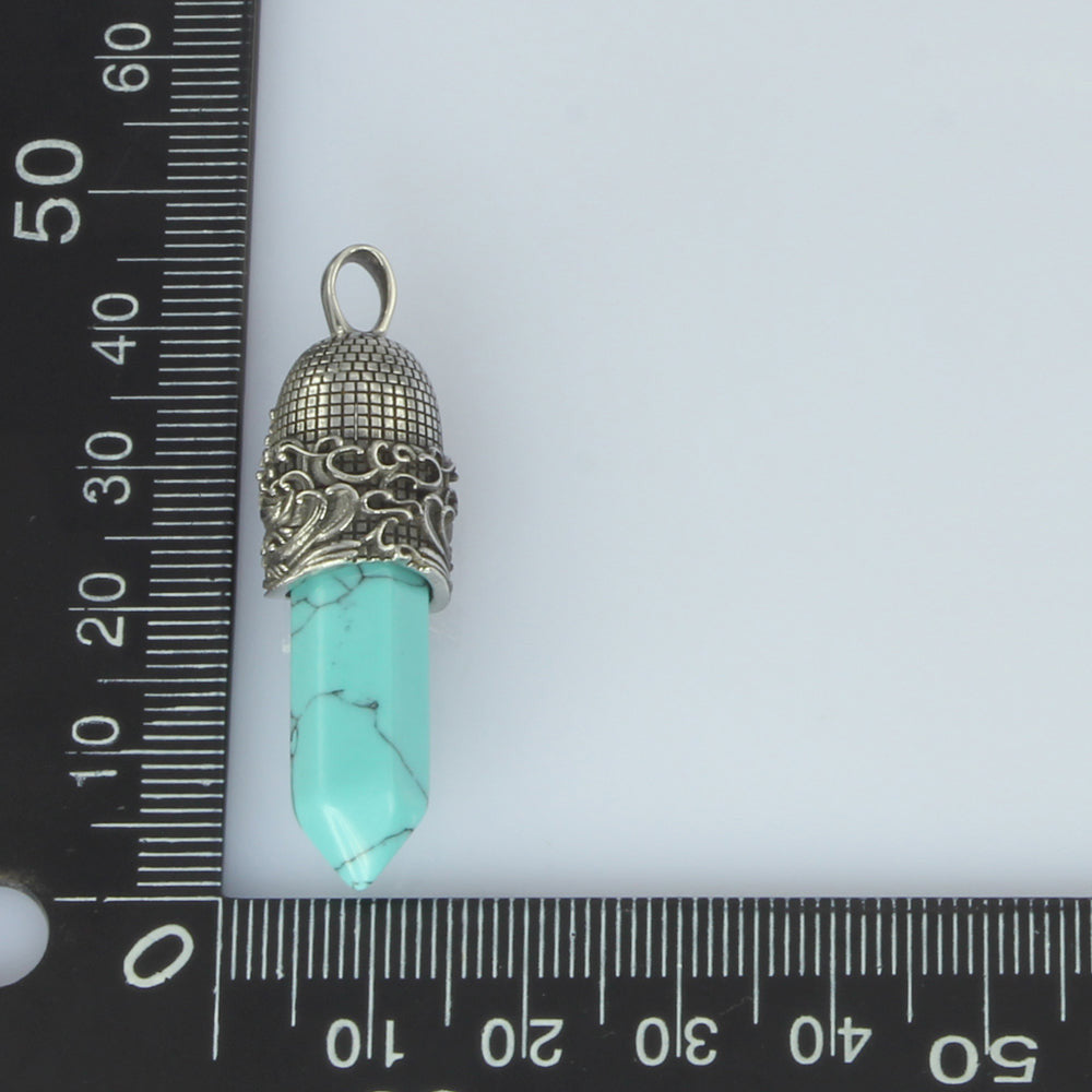 PSS1098 STAINLESS STEEL PENDANT WITH NATURAL STONE AAB CO..