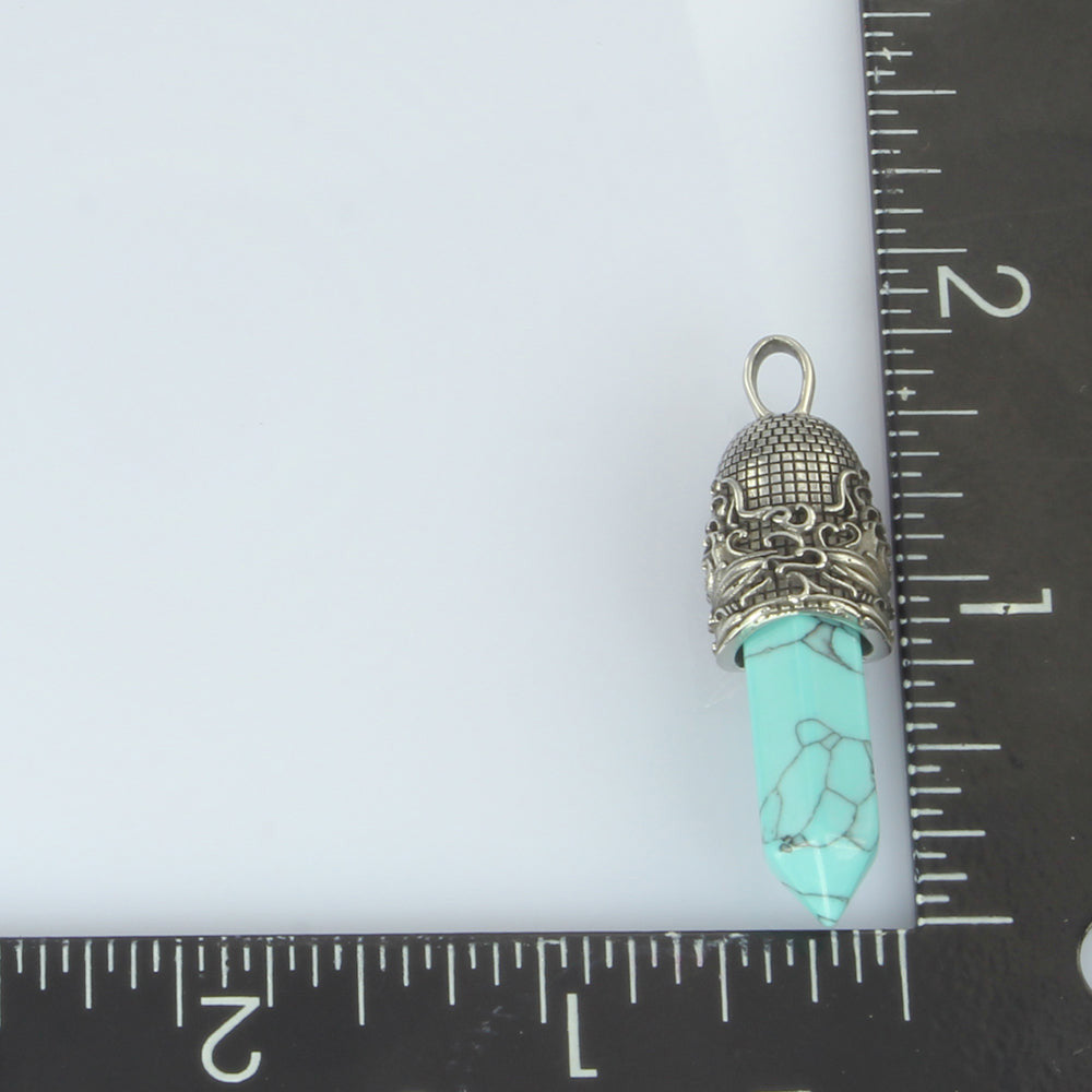 PSS1098 STAINLESS STEEL PENDANT WITH NATURAL STONE AAB CO..