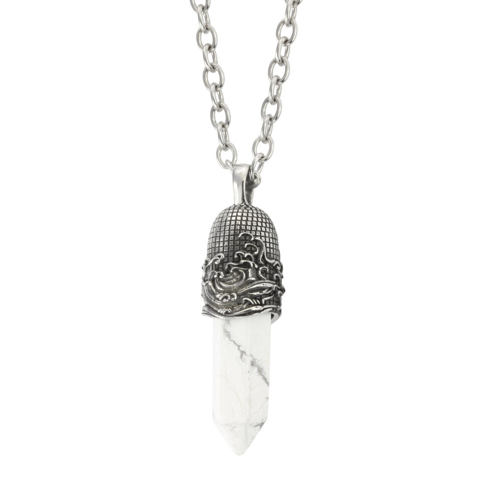PSS1098 STAINLESS STEEL PENDANT WITH NATURAL STONE AAB CO..