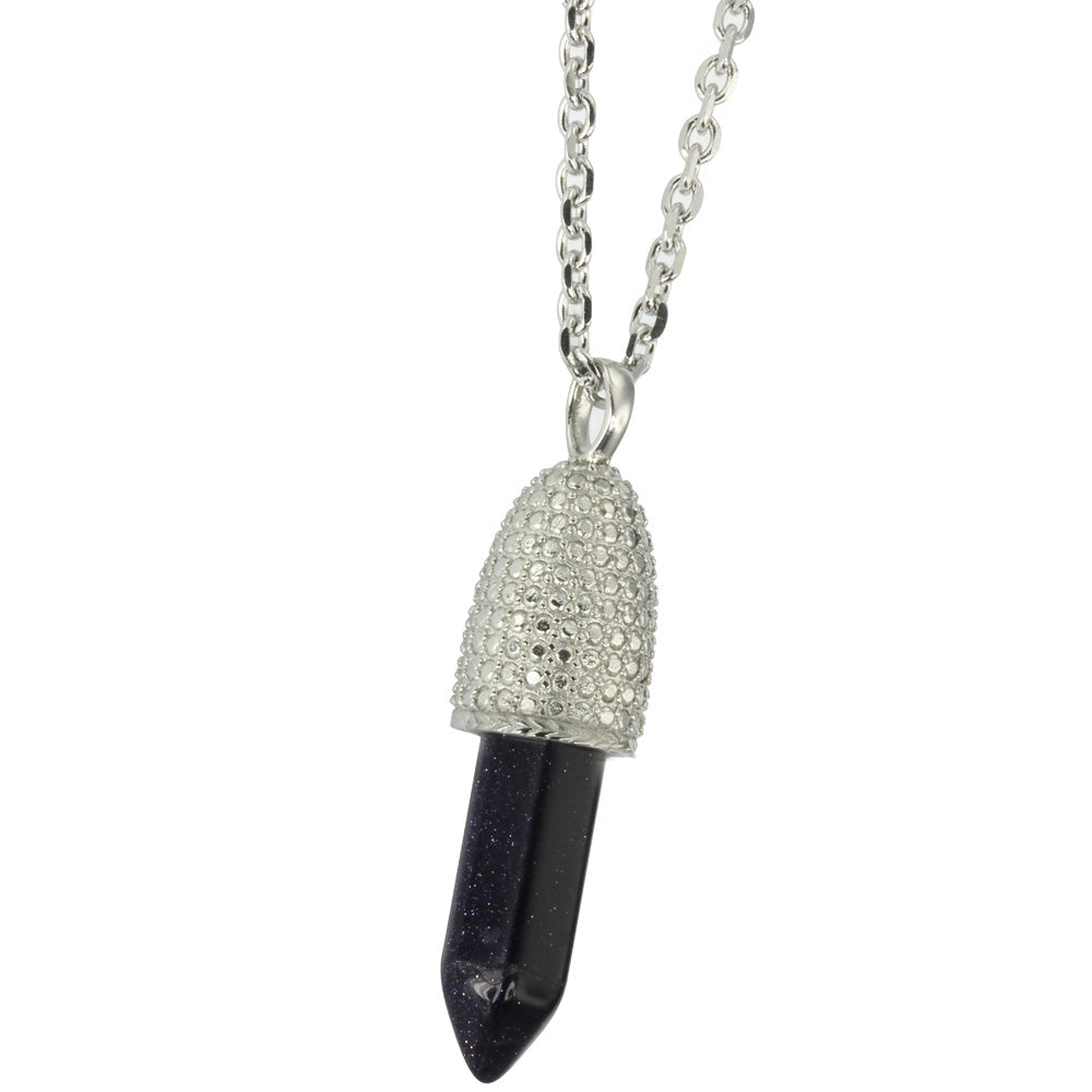 PSS1099 STAINLESS STEEL PENDANT WITH NATURAL STONE AAB CO..